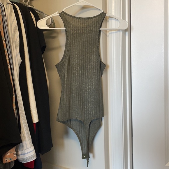 Sparkly green and gold body suit from Revolve - Picture 4 of 4